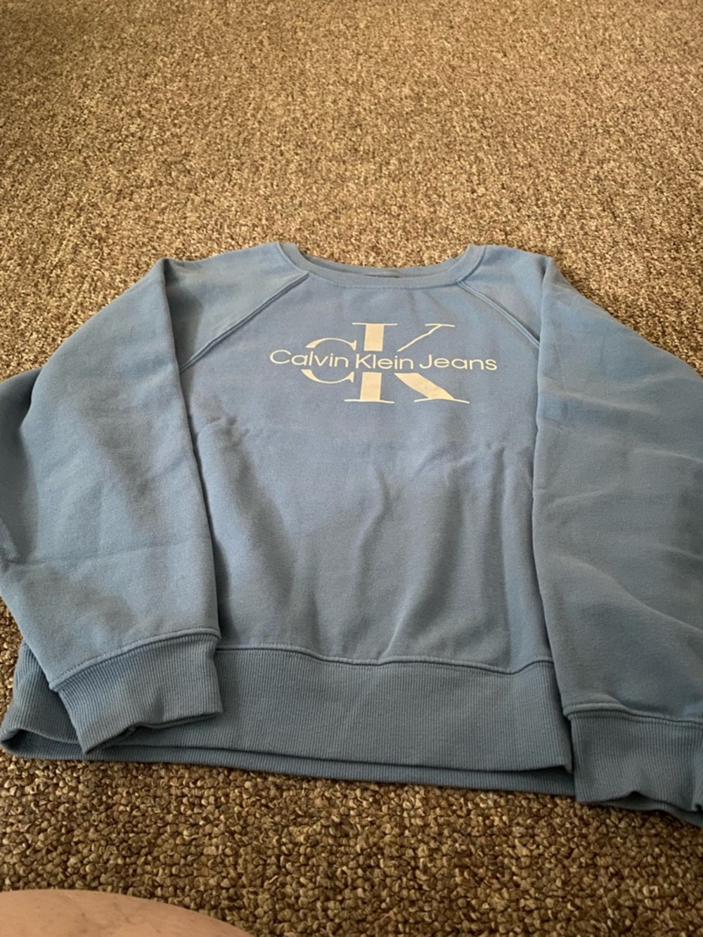 Calvin Klein Jeans Light Blue Logo Pullover